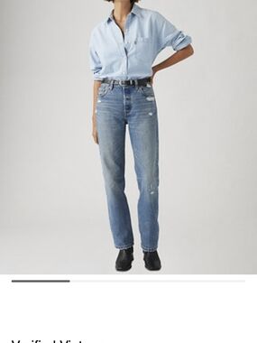 Levi's 501 90's Mid Rise Women's Straight Leg Jeans in Verified Vintage Wash
